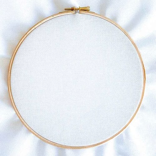 Aida 18 count white cross stitch fabric