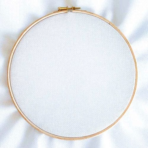 Aida 16 wit kruissteek stof