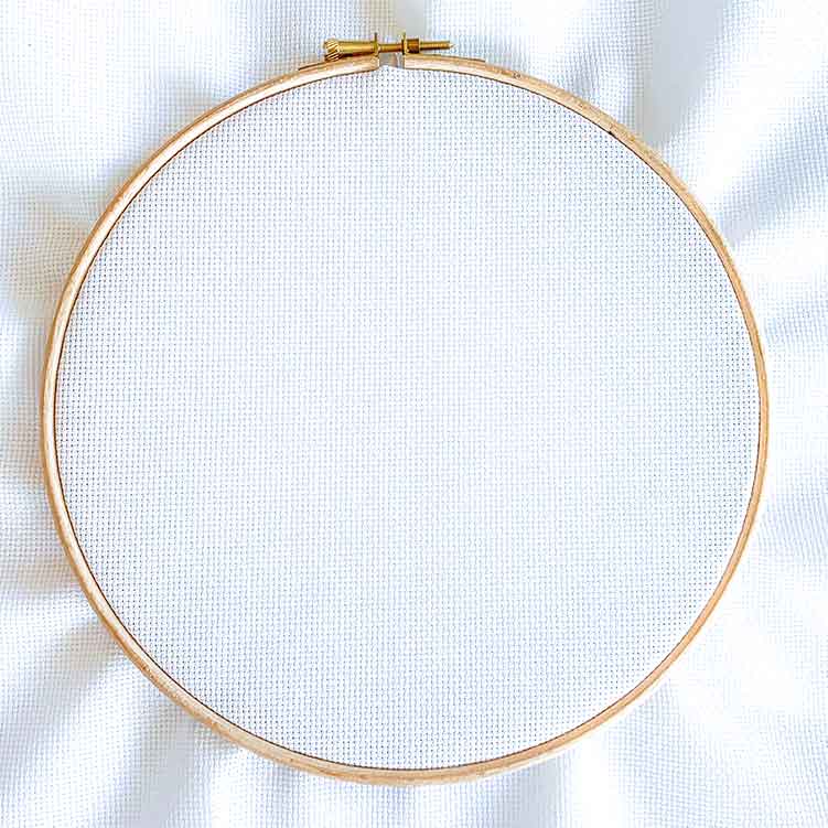 Aida 16 wit kruissteek stof