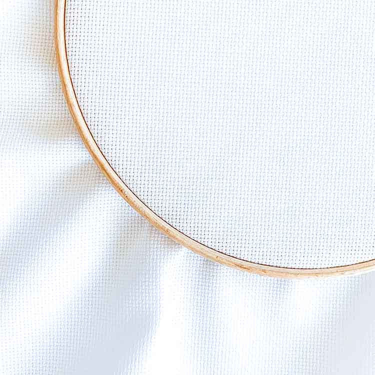 Aida 16 wit kruissteek stof