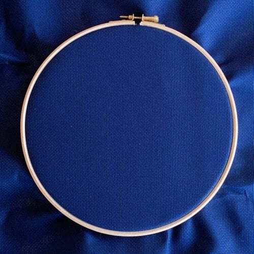 Aida 16 count cross stitch fabric night blue