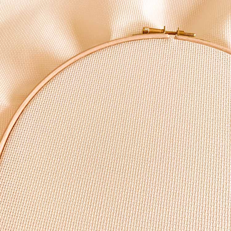 Aida 16 ecru kruissteek stof patroon