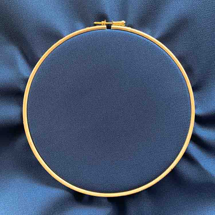 Aida 18 dark denim kruissteek stof