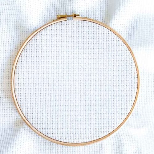 Aida 6 white cross stitch fabric