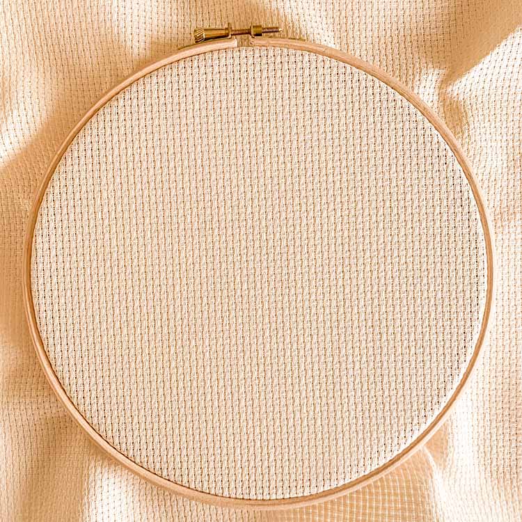 Aida 8 ecru kruissteek stof