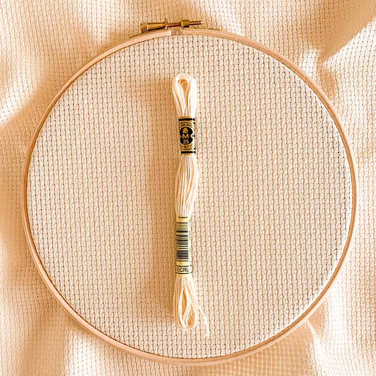 Aida 8 ecru kruissteek stof