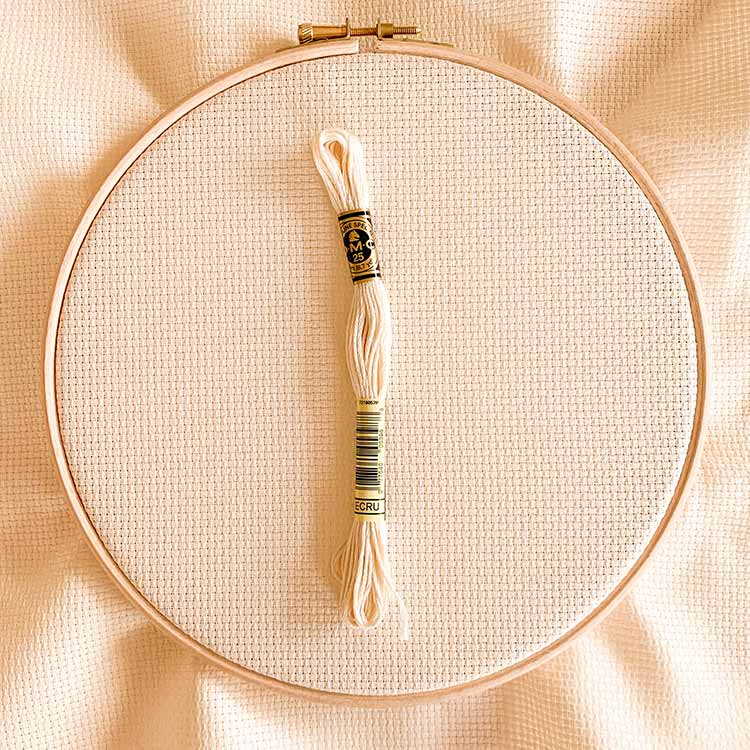 Aida 11 Ecru borduurstof