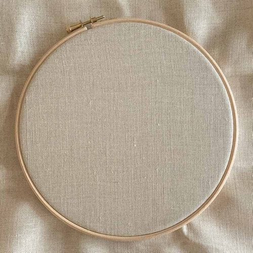 Sand 32 count linen fabric