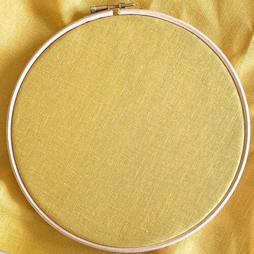 ochre 32 count linen cross stitch fabric