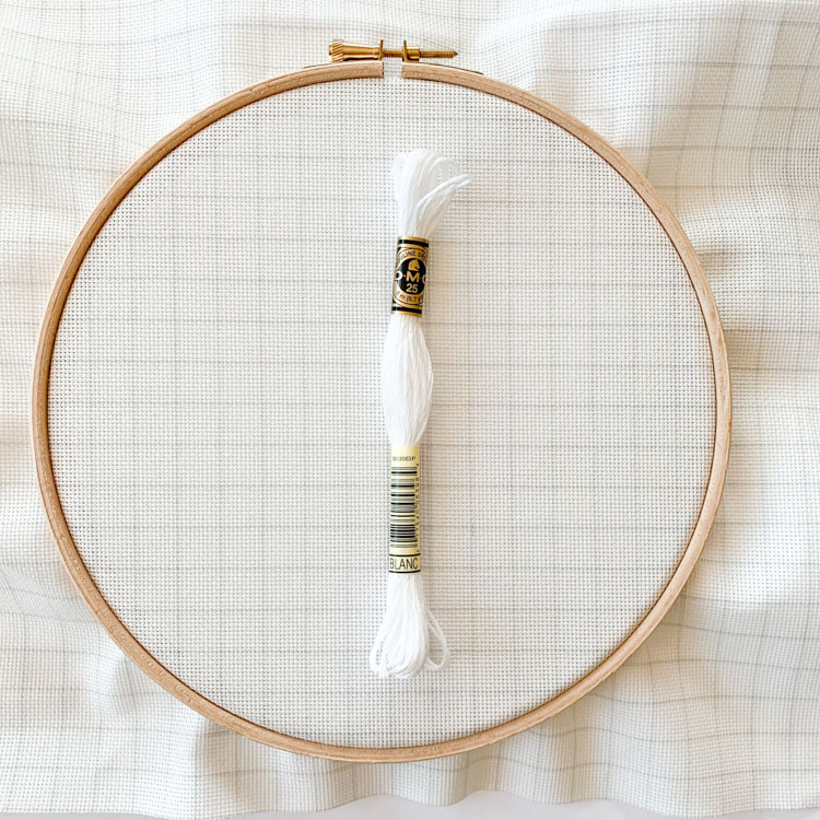 magic count witte Aida 20 count borduurstof die het borduren van grote kruissteekpatronen heel makkelijk maakt