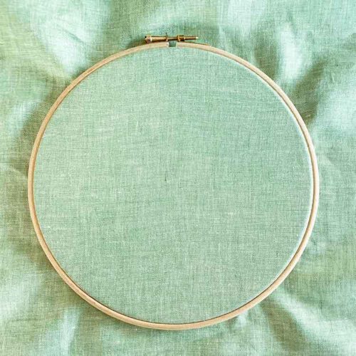 ecological linen licht groen GOTS certified embroidery linen