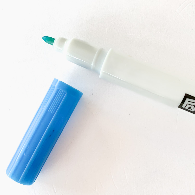 blue water erasable marker prym
