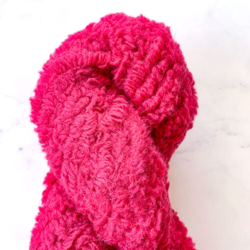 fur wool british wool fucsia