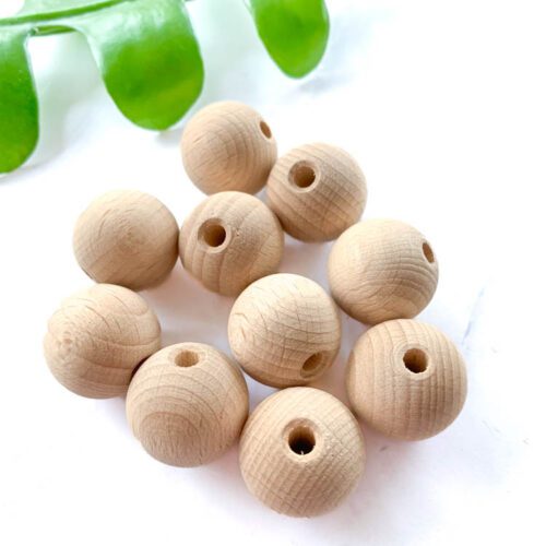whitewood beads 20 mm natural wooden beads