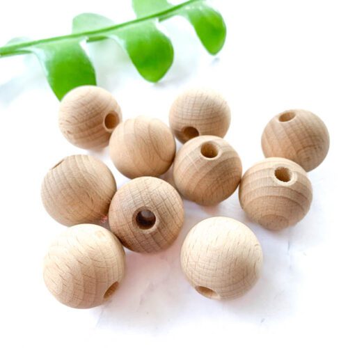 whitewood beads 25 mm wooden beads