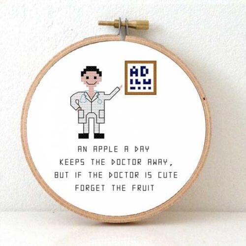 Dokter kruissteek patroon