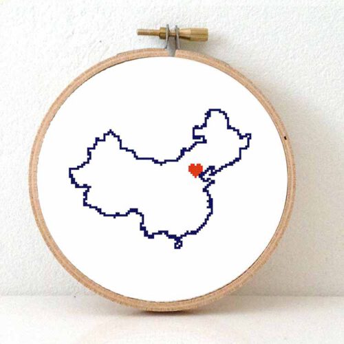 Q2hpbmEgbWFwIGNyb3NzIHN0aXRjaCBwYXR0ZXJu