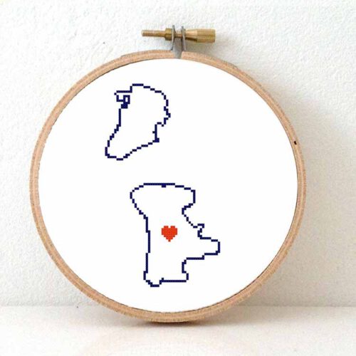 Macau kaart kruissteek patroon