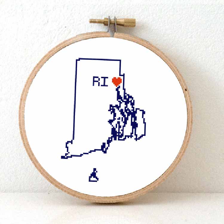 Stitchamap - Rhode Island