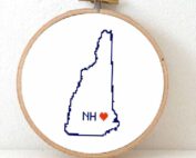 stitchamap - New Hampshire cross stitch pattern