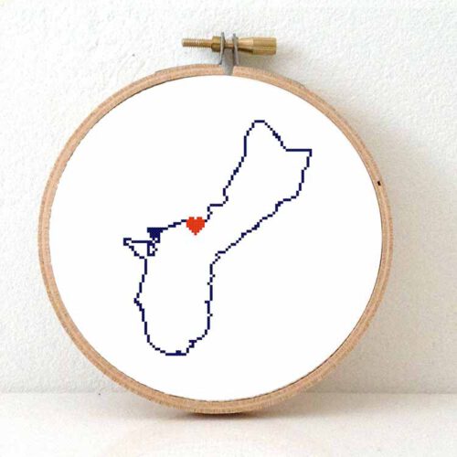 Guam kaart kruissteek patroon