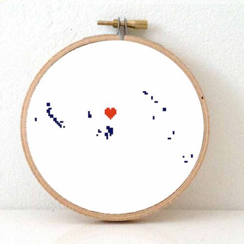 Kiribati kaart kruissteek patroon