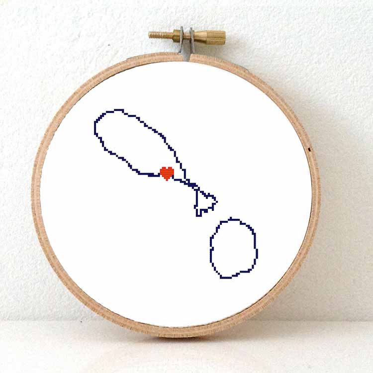 Saint Kitts en Nevis kaart kruissteek patroon