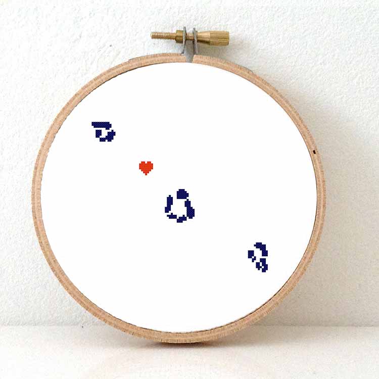 Tokelau kaart kruissteek patroon