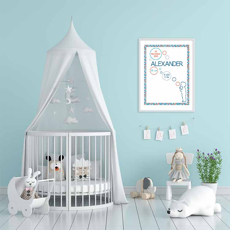 Baby kruissteek sampler jongetje bellen blazen customizable kruissteek patroon