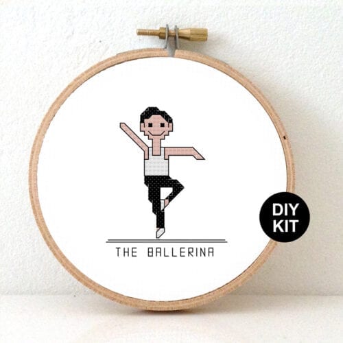 Ballerina male cross stitch kit