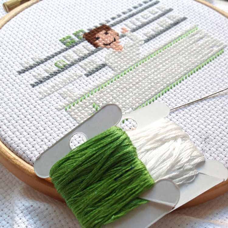 apothekeres kruissteek patroon wip