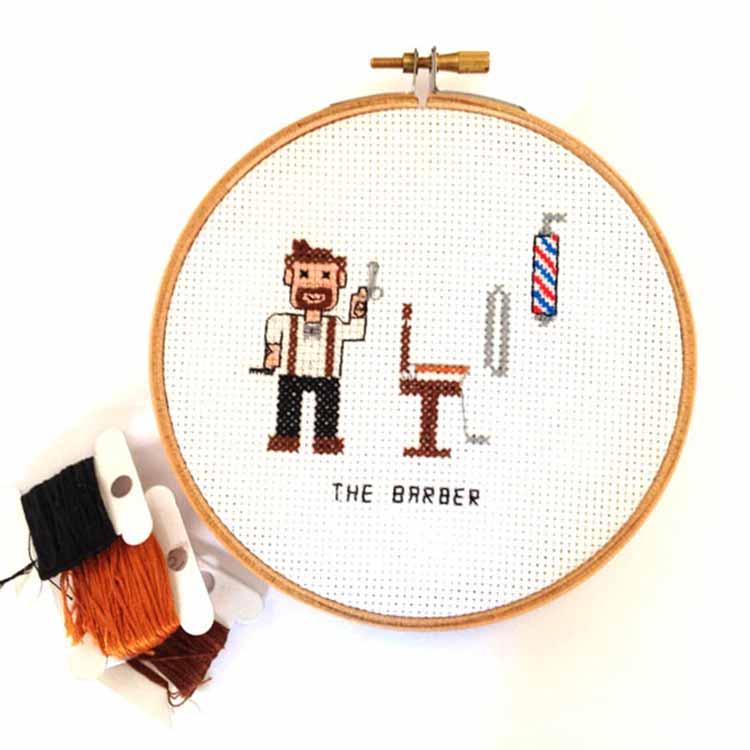 barbier kruissteek borduurpatroon