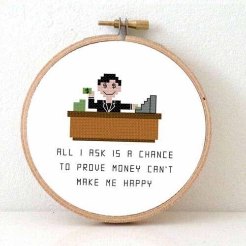 banker cross stitch pattern
