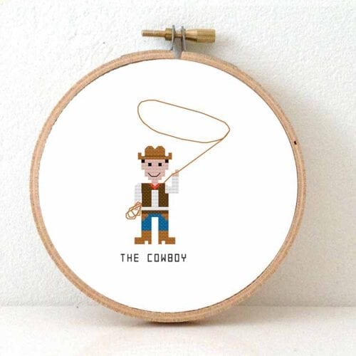 Cowboy kruissteek patroon voor beginners