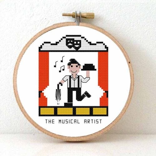 cadeau voor musicalster kruissteek borduurpatroon