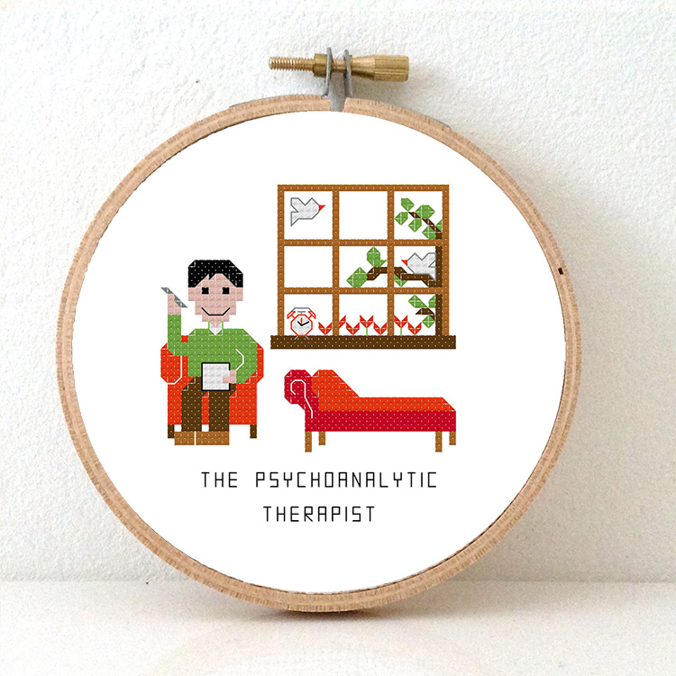 kado voor manlijke psychoanalytisch therapeut