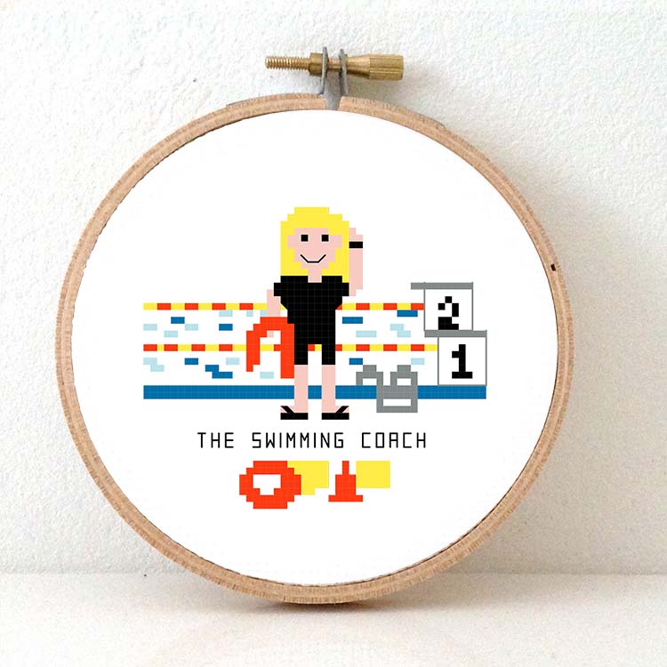 Swimming coach gift female version