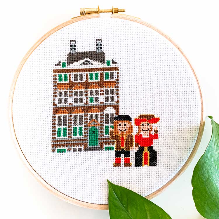 rembrandthuis kruissteek borduurpakket