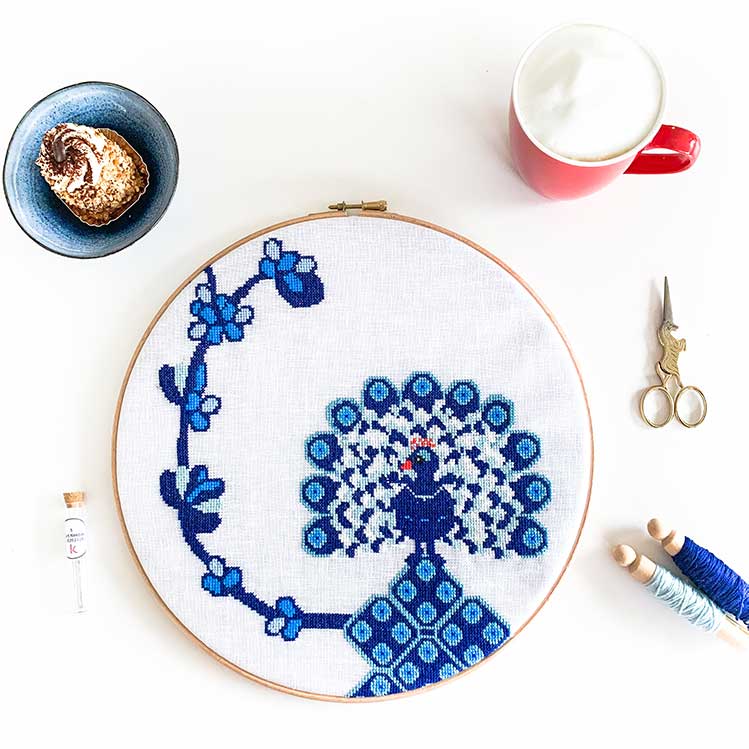 pauw kruissteek borduurpakket