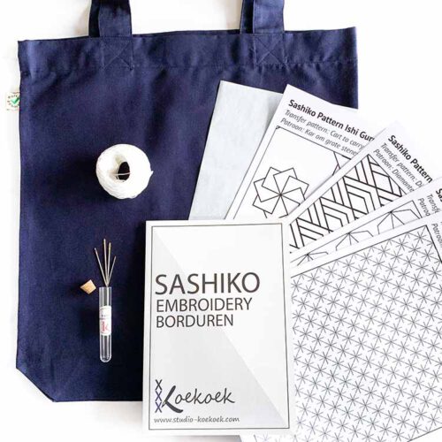 sashiko tas pakket voor beginners