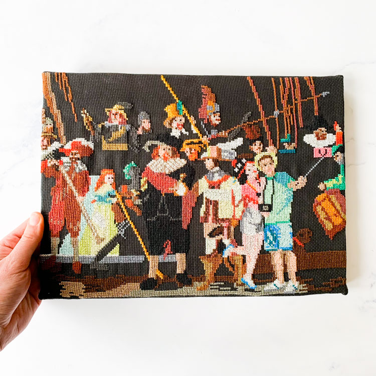 night watch cross stitch kit club geluk