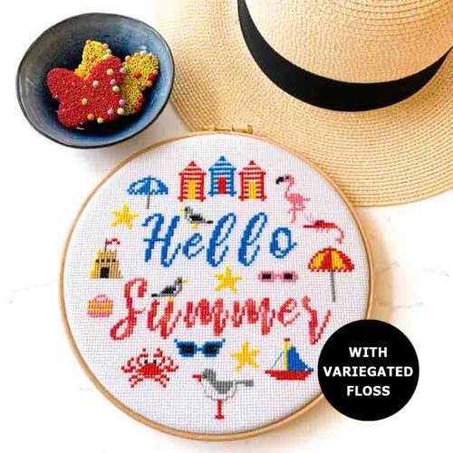 hello summer cross stitch kit