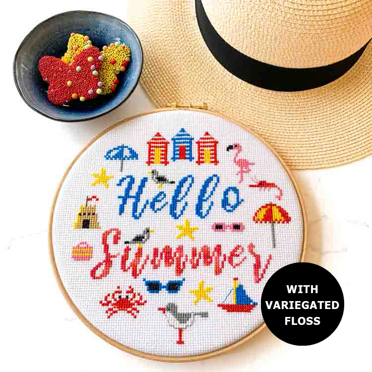 hello summer cross stitch kit