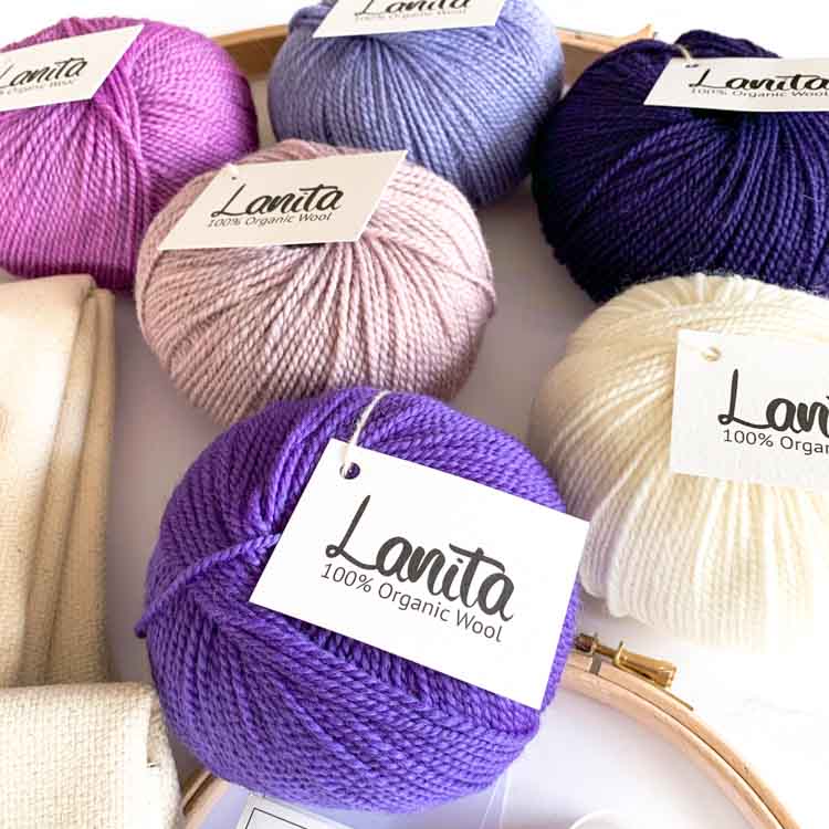 extra groot ecologisch punchpakket 3 maten punchnaald paarstinten