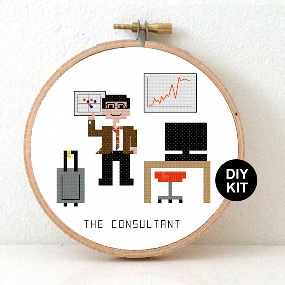 Kruissteek borduurpakket consultant