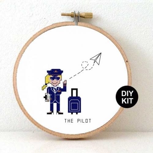 Kruissteek borduurpakket piloot