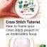how to frame your cross stitch in an embroidery hoop instructions
