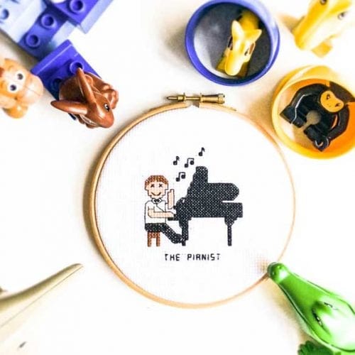 pianist kruissteek patroon