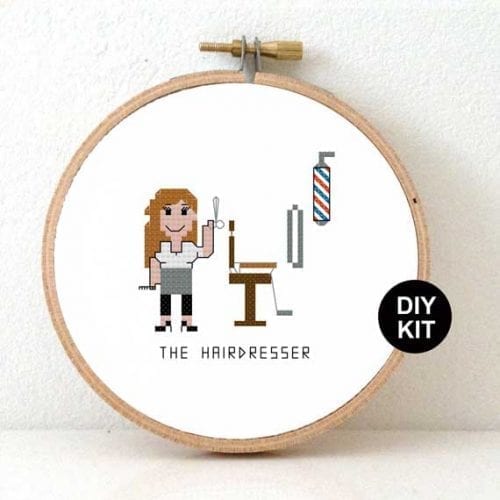 kapster kruissteek borduurpakket