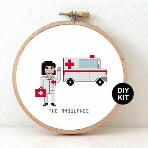 Ambulance kruissteek borduurpakket